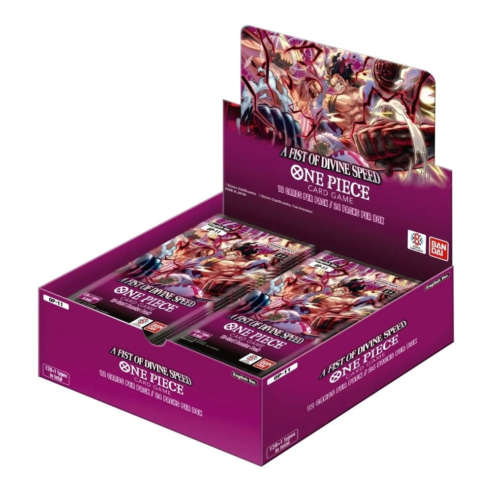 One Piece TCG – OP-11 "A Fist of Divine Speed" Caja de Sobres (24 Packs) – Preventa