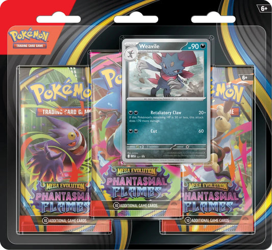 Pokémon TCG: Phantasmal Flames 3-Pack Blister (English)